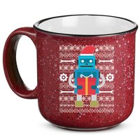 Santa Robot Ugly Christmas 15oz Campfire Ceramic Mug