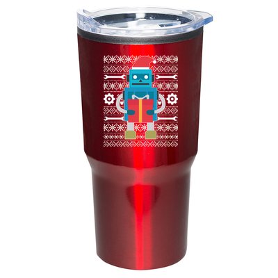 Santa Robot Ugly Christmas Tumbler