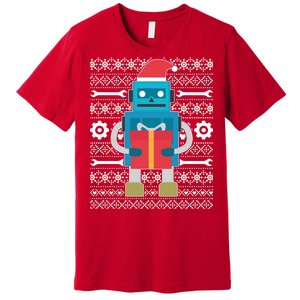 Santa Robot Ugly Christmas Premium T-Shirt