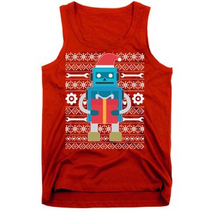 Santa Robot Ugly Christmas Tank Top