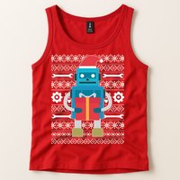 Santa Robot Ugly Christmas Tank Top