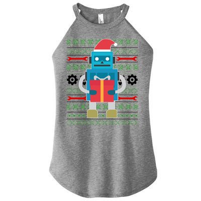 Santa Robot Ugly Christmas Women’s Perfect Tri Rocker Tank