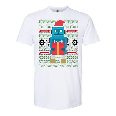 Santa Robot Ugly Christmas Softstyle® CVC T-Shirt