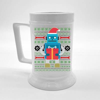 Santa Robot Ugly Christmas Beer Stein