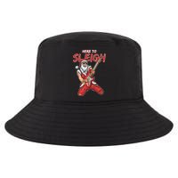 Santa Rocks Here To Sleigh  Cool Comfort Performance Bucket Hat