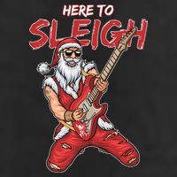 Santa Rocks Here To Sleigh  Cool Comfort Performance Bucket Hat