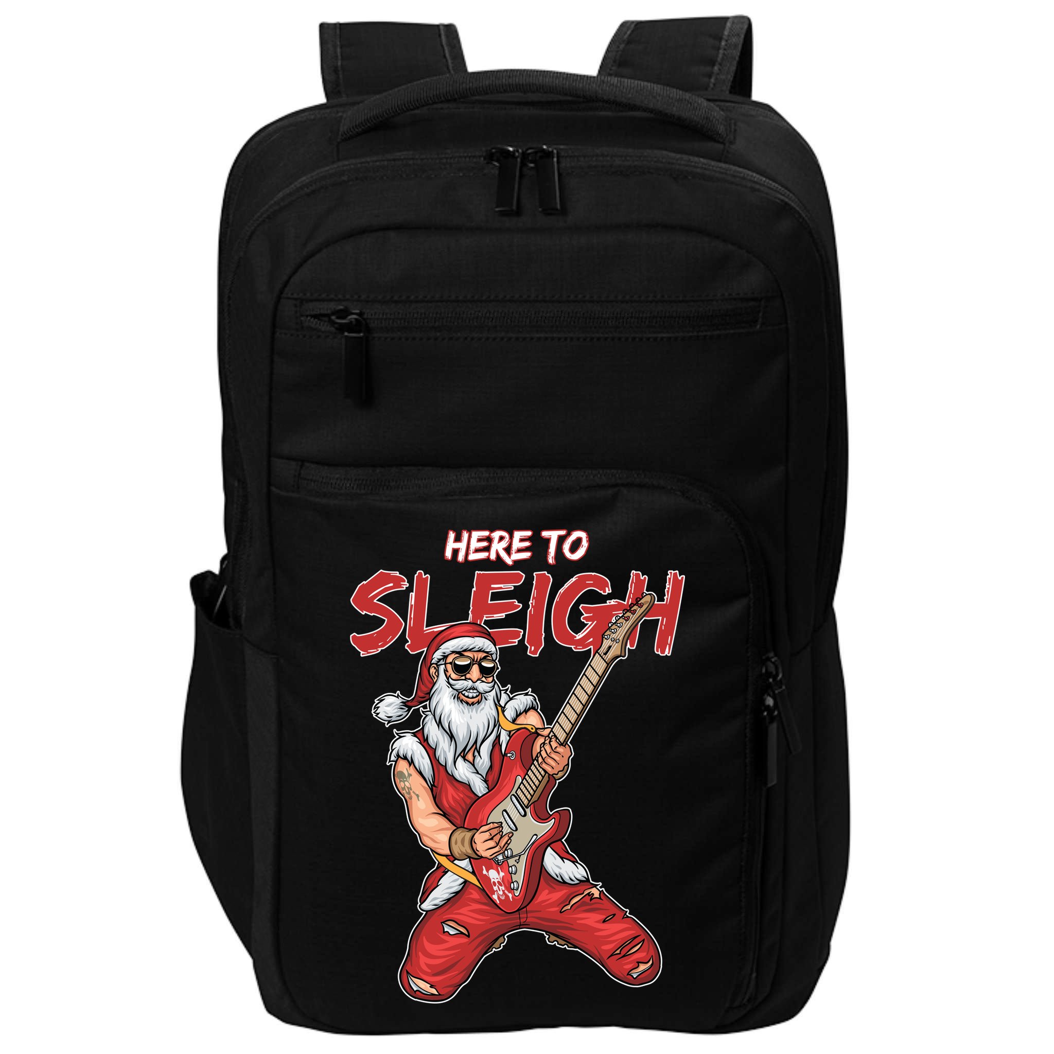 Santa Rocks Here To Sleigh  Impact Tech Backpack
