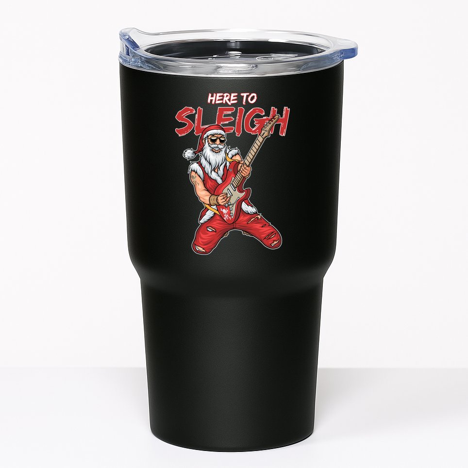 Santa Rocks Here To Sleigh  Tumbler