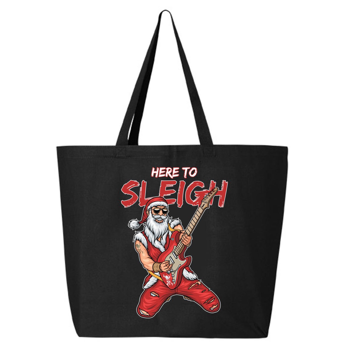 Santa Rocks Here To Sleigh  25L Jumbo Tote