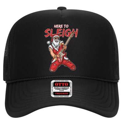 Santa Rocks Here To Sleigh  Trucker Hat