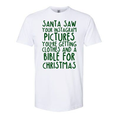 Santa Saw Your Instagram Pictures Softstyle® CVC T-Shirt