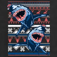 Santa Shark Ugly Christmas Sweater 11oz C Handle Ceramic Mug