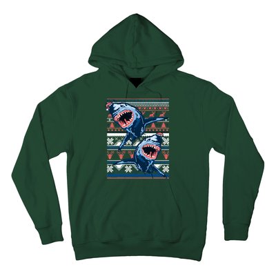 Santa Shark Ugly Christmas Sweater Hoodie