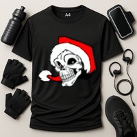 Santa Skull Cooling Performance Crew T-Shirt