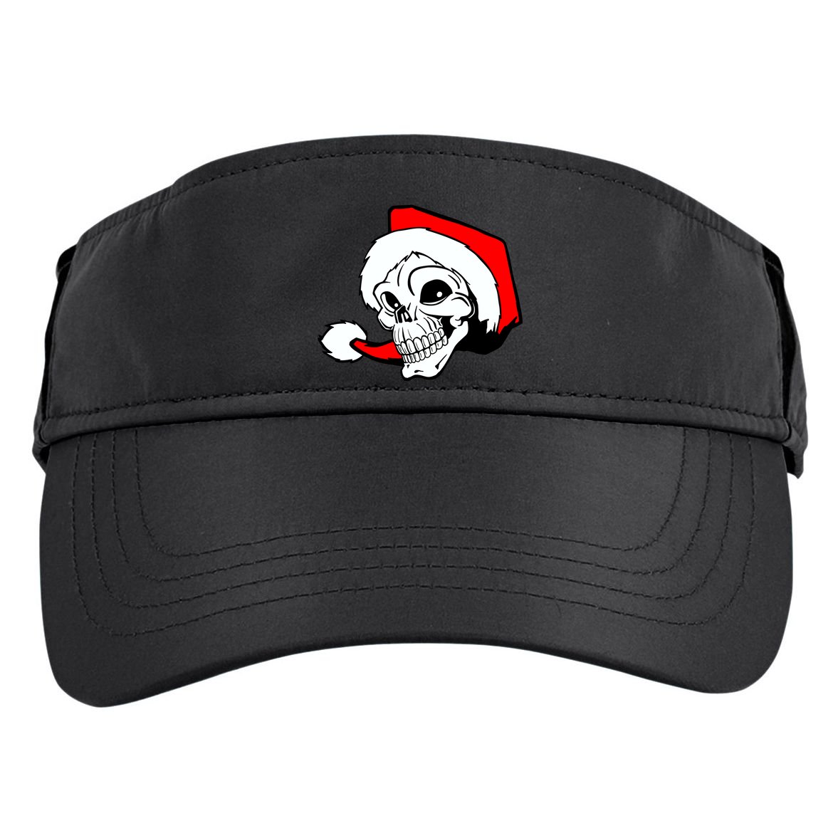 Santa Skull Adult Drive Performance Visor