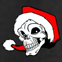 Santa Skull Adult Drive Performance Visor