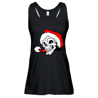 Santa Skull Ladies Essential Flowy Tank