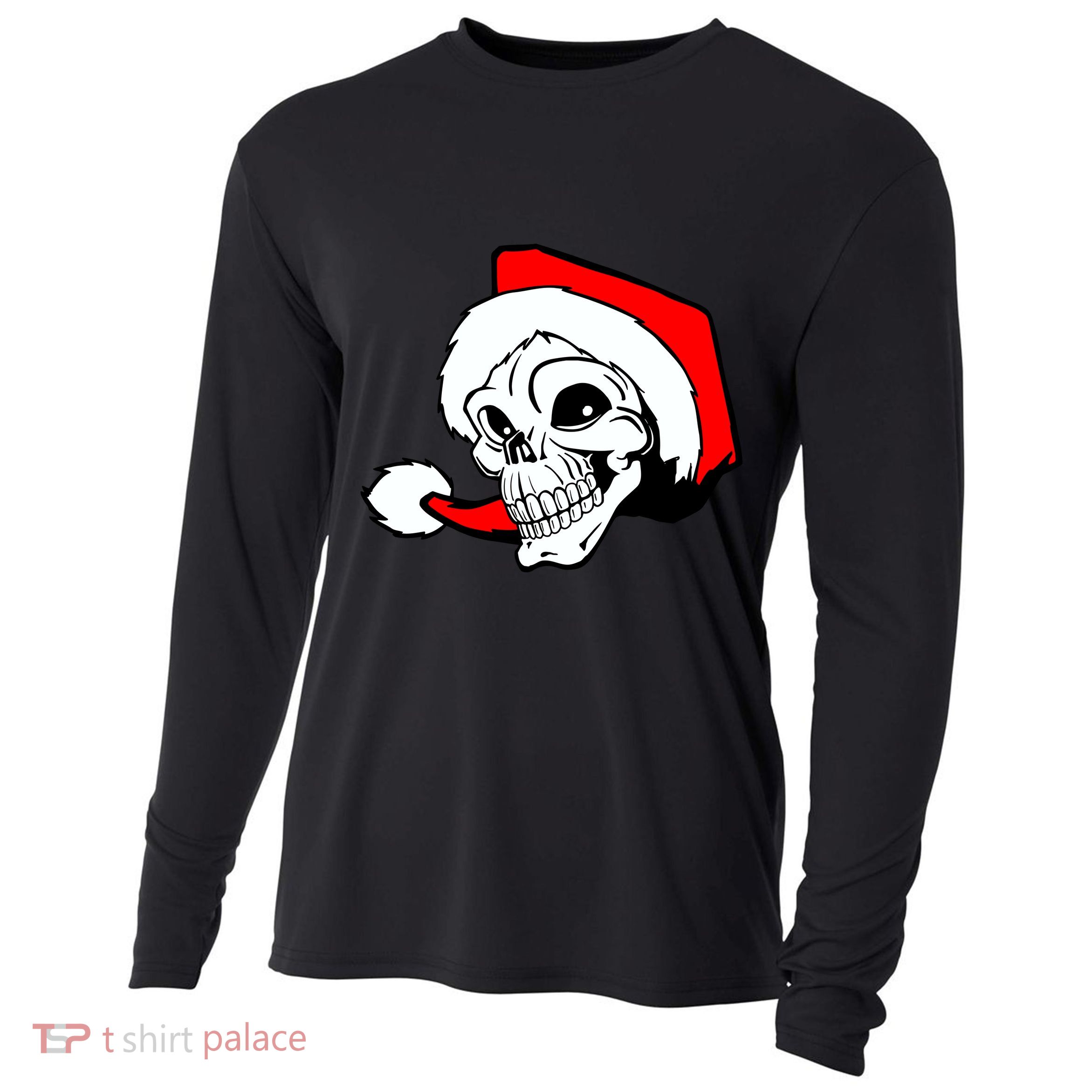 Santa Skull Cooling Performance Long Sleeve Crew