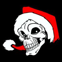 Santa Skull Zip Tote Bag