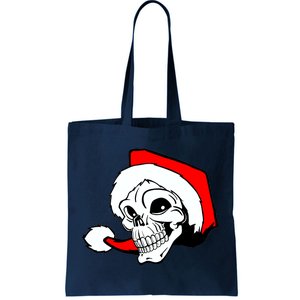 Santa Skull Tote Bag