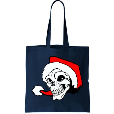 Santa Skull Tote Bag