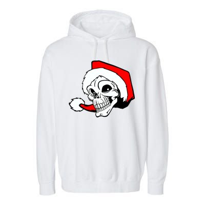 Santa Skull Garment-Dyed Fleece Hoodie