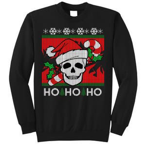 Santa Skull Candy Cane Ugly Christmas Sweater Sweatshirt