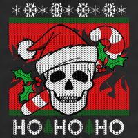 Santa Skull Candy Cane Ugly Christmas Sweater 11oz C Handle Ceramic Mug