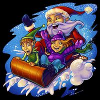 Santa Sleigh Bucket Hat
