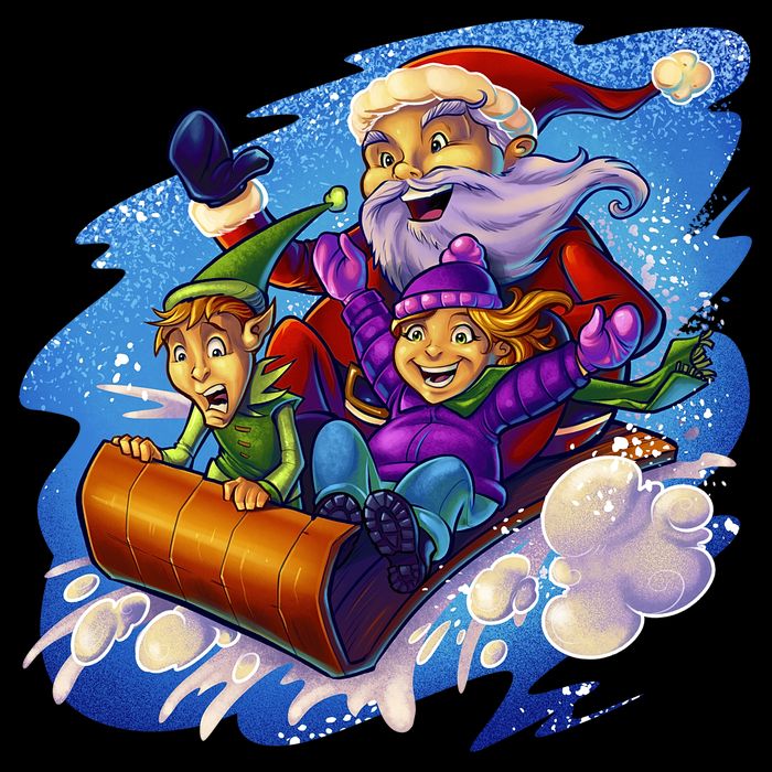 Santa Sleigh Bucket Hat