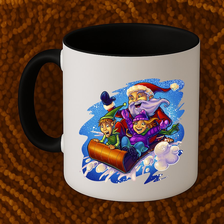 Santa Sleigh Mug