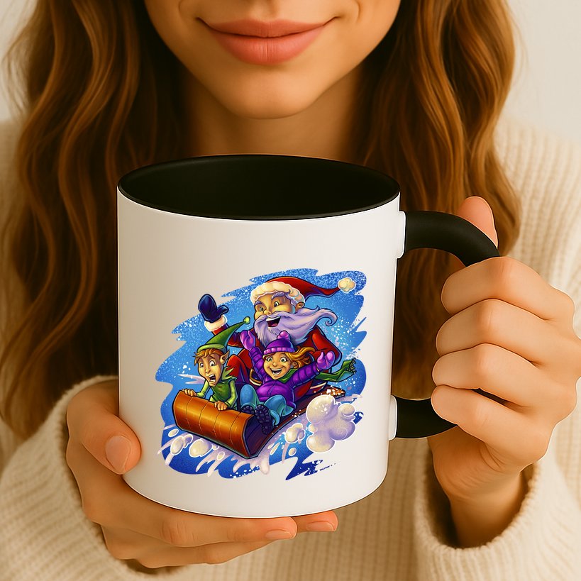 Santa Sleigh Mug