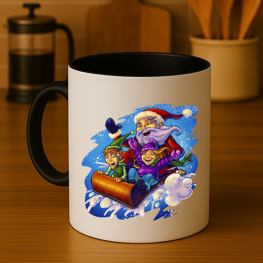 Santa Sleigh Mug