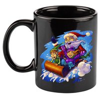 Santa Sleigh 11oz C Handle Ceramic Mug