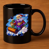 Santa Sleigh 11oz C Handle Ceramic Mug