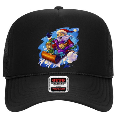 Santa Sleigh Trucker Hat