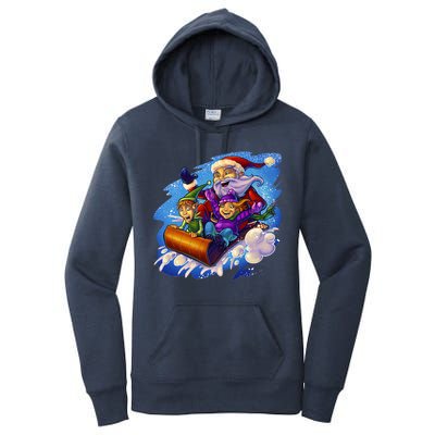 Santa Sleigh Women's Pullover Hoodie