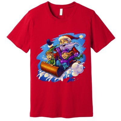 Santa Sleigh Premium T-Shirt