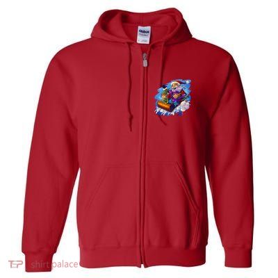 Santa Sleigh Full Zip Hoodie