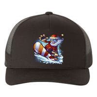 Santa Snowboard Yupoong Adult 5-Panel Trucker Hat