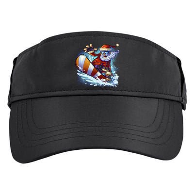Santa Snowboard Adult Drive Performance Visor