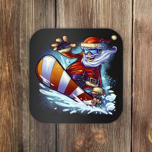 Santa Snowboard Coaster