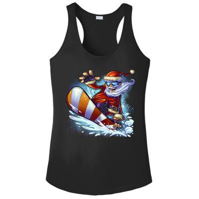 Santa Snowboard Ladies PosiCharge Competitor Racerback Tank