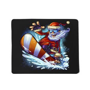 Santa Snowboard Mousepad