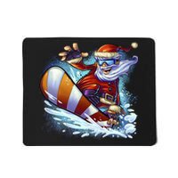 Santa Snowboard Mousepad