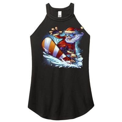 Santa Snowboard Women's Perfect Tri Rocker Tank