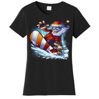 Santa Snowboard Women's T-Shirt