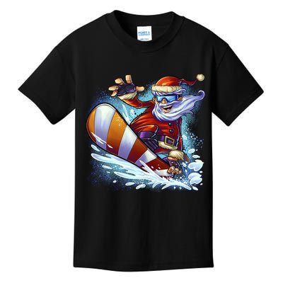 Santa Snowboard Kids T-Shirt