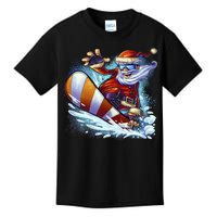 Santa Snowboard Kids T-Shirt