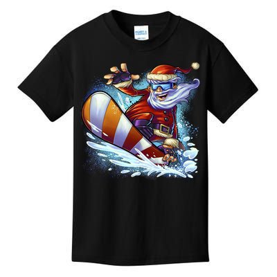 Santa Snowboard Kids T-Shirt